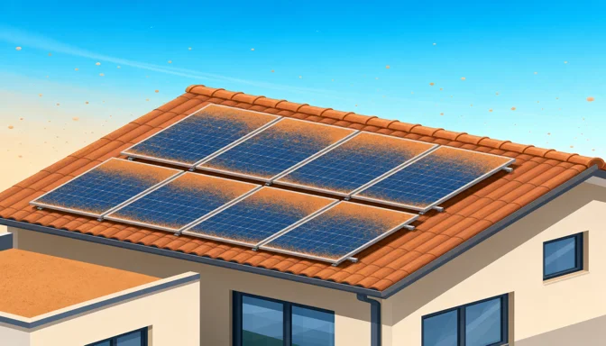 Saharastaub auf der Solaranlage: was tun?